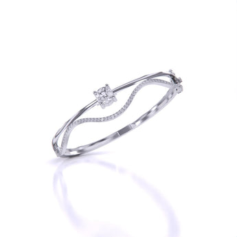 Ivana Jewels Bracelets Classic Design Diamond Bangle