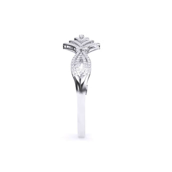 Ivana Jewels Bracelets Classic Design with Round Diamonds Bangle