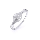 Ivana Jewels Bracelets Classic Design with Round Diamonds Bangle