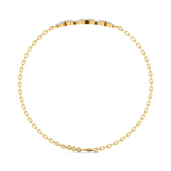 Ivana Jewels Bracelets Clustered Flower Trio Diamond Band