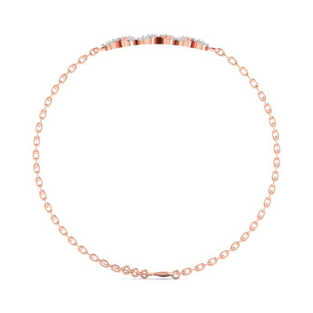 Ivana Jewels Bracelets Clustered Flower Trio Diamond Band