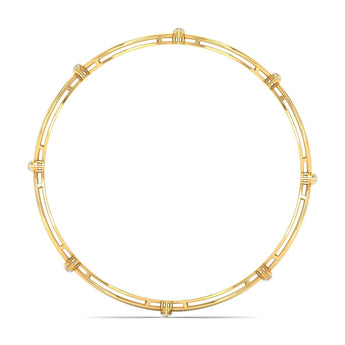 Ivana Jewels Bracelets Detailed Diamond Cluster Link Bracelet