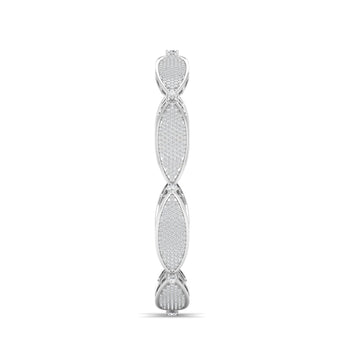 Ivana Jewels Bracelets Detailed Diamond Cluster Link Bracelet