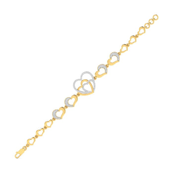 Ivana Jewels Bracelets Diamond Accent Heart Bracelet