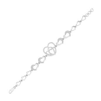 Ivana Jewels Bracelets Diamond Accent Heart Bracelet