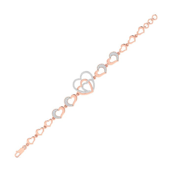 Ivana Jewels Bracelets Diamond Accent Heart Bracelet