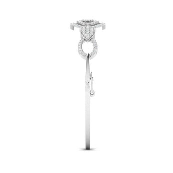 Ivana Jewels Bracelets Diamond Accent Oval Bangle