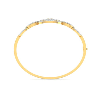 Ivana Jewels Bracelets Diamond Accent Oval Bangle