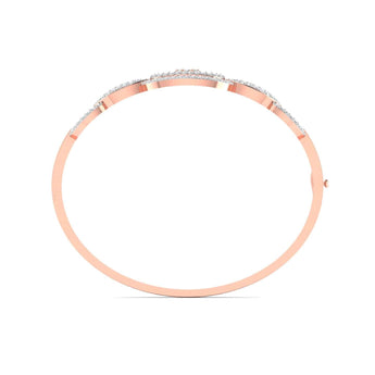 Ivana Jewels Bracelets Diamond Accent Oval Bangle