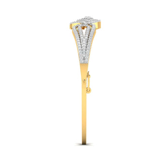 Ivana Jewels Bracelets Diamond Bangle in Gold
