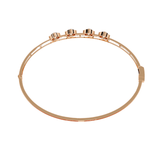 Ivana Jewels Bracelets Diamond Bangle with Five Stone Design