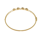 Ivana Jewels Bracelets Diamond Bangle with Five Stone Design