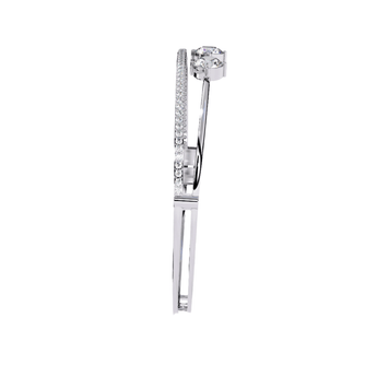 Ivana Jewels Bracelets Diamond Bangle with Five Stone Design