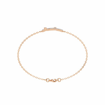 Ivana Jewels Bracelets Diamond Bar Bracelet in Warm Gold