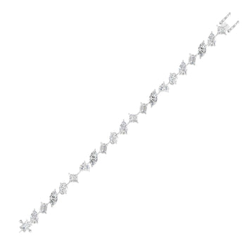 Ivana Jewels Bracelets Diamond Bracelet with Various Cuts