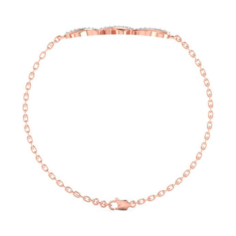 Ivana Jewels Bracelets Diamond Butterfly Gold Band