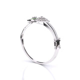 Ivana Jewels Bracelets Enticing Green Enamel and Diamond Bracelet