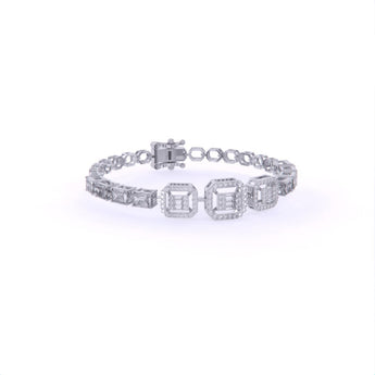 Ivana Jewels Bracelets Fancy & Round Shape Diamonds Classy Bracelet