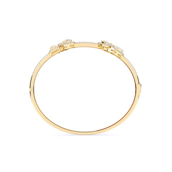 Ivana Jewels Bracelets Fancy Shape Diamonds Classic Design Bangle For Her