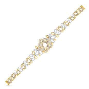 Ivana Jewels Bracelets Floral Bracelet with Pearl Center