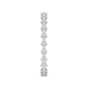 Ivana Jewels Bracelets Floral Motif Diamond Bangle