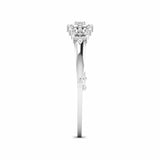 Ivana Jewels Bracelets Floral Pattern Diamond Bangle