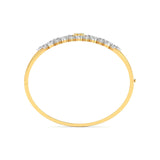 Ivana Jewels Bracelets Floral Pattern Diamond Bangle