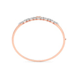 Ivana Jewels Bracelets Floral Pattern Diamond Bangle