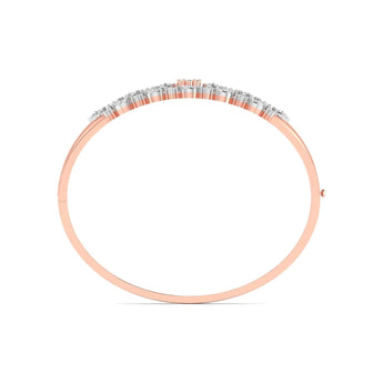 Ivana Jewels Bracelets Floral Pattern Diamond Bangle