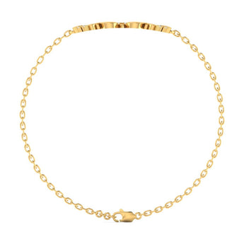 Ivana Jewels Bracelets Four Leaf Clover Bracelet with Diamonds