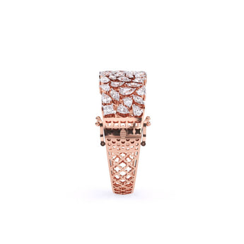 Ivana Jewels Bracelets Glorious Floral Diamond Bangle