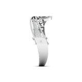 Ivana Jewels Bracelets Gold Bangle with Diamond Swirl