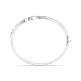 Ivana Jewels Bracelets Gold Bangle with Diamond Swirl