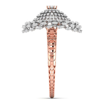 Ivana Jewels Bracelets Gold Bangle with Diamonds