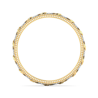 Ivana Jewels Bracelets Gold Diamond Bangle