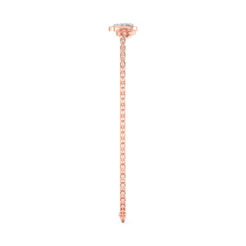 Ivana Jewels Bracelets Gold Heart Diamond Band