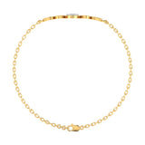 Ivana Jewels Bracelets Gold Heart Diamond Band