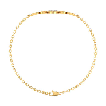Ivana Jewels Bracelets Gold Heart Diamond Band