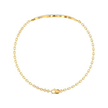 Ivana Jewels Bracelets Gold Leaf Diamond Bracelet