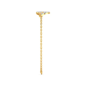 Ivana Jewels Bracelets Gold Leaf Diamond Bracelet