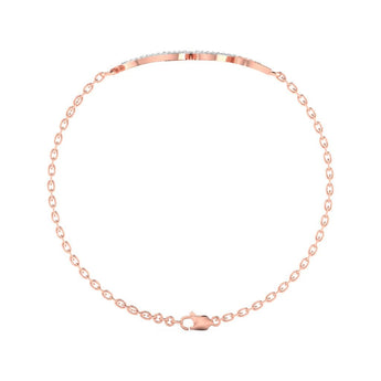Ivana Jewels Bracelets Gold Leaf Diamond Bracelet