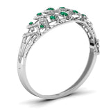 Ivana Jewels Bracelets Green Pear Shape Diamond Bangle For Her