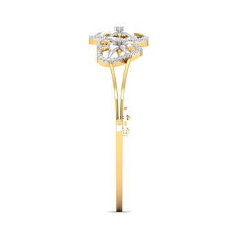 Ivana Jewels Bracelets Heart & Flower Diamond Bangle