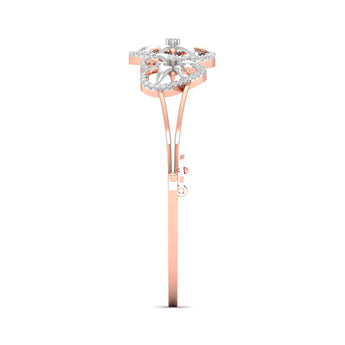 Ivana Jewels Bracelets Heart & Flower Diamond Bangle