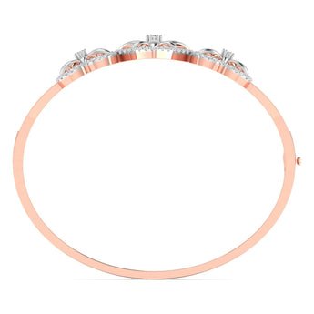 Ivana Jewels Bracelets Heart & Flower Diamond Bangle