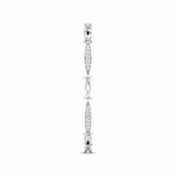 Ivana Jewels Bracelets Interwoven Diamond Bangle