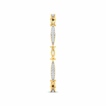 Ivana Jewels Bracelets Interwoven Diamond Bangle