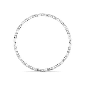 Ivana Jewels Bracelets Leaf Design Diamond Bangle