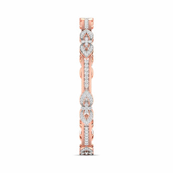 Ivana Jewels Bracelets Pave Gold Diamond Bangle