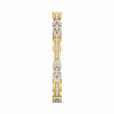 Ivana Jewels Bracelets Pave Gold Diamond Bangle